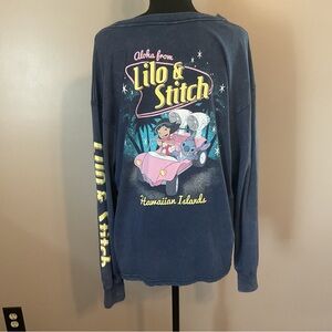 Disney Lilo & Stitch Navy Long Sleeve Tee